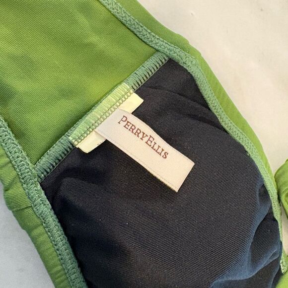 Perry Ellis Green Bikini with Tie Details - Picture 7 of 9